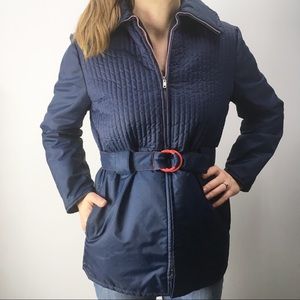 Vintage Union Tag Quilting Zippered Jacket Coat